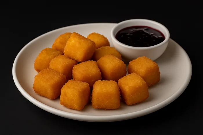 Breaded kashkaval bites